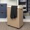 Household Essentials Narrow Collapsible Laundry Hamper with Liner & Lid